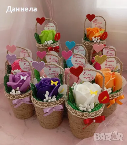 Кошнички с рози , снимка 1