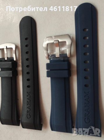 Силиконова каишка за Graham, снимка 5 - Каишки за часовници - 52077934