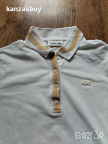 lacoste Polo - страхотна дамска тениска КАТО НОВА Л/ХЛ, снимка 4 - Тениски - 50716865