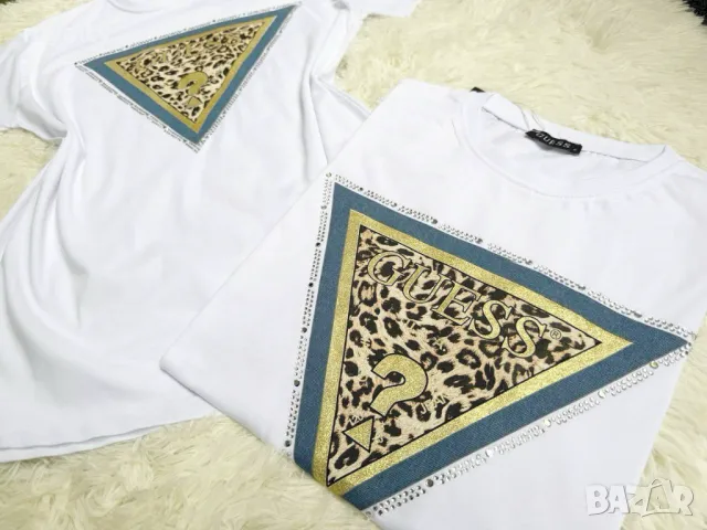 Памучни дамски тениски Guess, снимка 2 - Тениски - 50413259