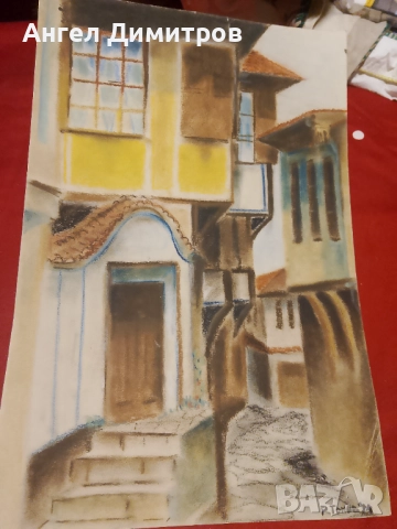 Р. Томов пастел картина 