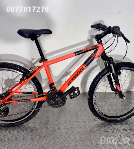 Велосипед Btwin 24 цола/ колело, снимка 4 - Велосипеди - 53766270