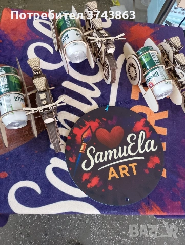 дървен мотор превозваш кенче , снимка 4 - Декорация за дома - 54162584