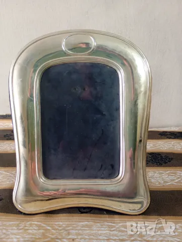 Сребърна рамка за снимка в стил арт деко