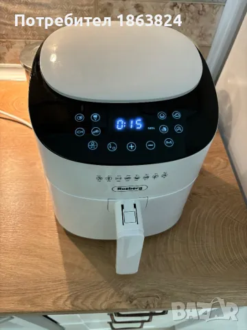 Air Fryer Rosberg Еър Фраер уред за готвене с горещ въздух, снимка 3 - Фритюрници - 46955763