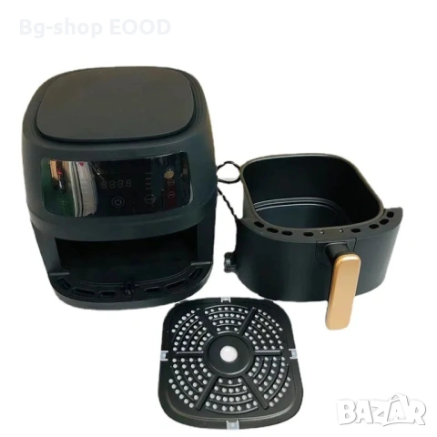 Фритюрник Silver Crest Air Fryer 8L 2400W Готвене без мазнина 8 програми Тъч дисплей, снимка 11 - Фритюрници - 54177657