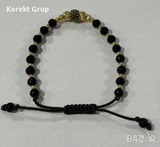 Златна гривна с маниста  , снимка 6 - Гривни - 53037888