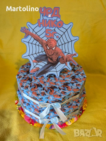 Картонена торта Спайдърмен