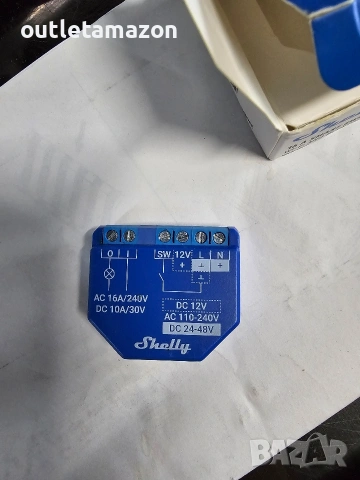 Смарт реле Shelly Plus 1, x1 канал 16A, Wi-fi и Bluetooth, снимка 4 - Друга електроника - 53436700