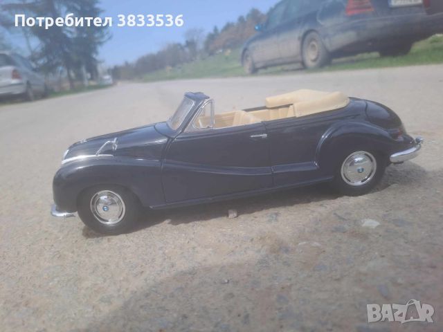 1:18 BMW 502/1955Г. Кабрио Maisto Мащабен модел на ретро автомобил  , снимка 8 - Колекции - 45080232