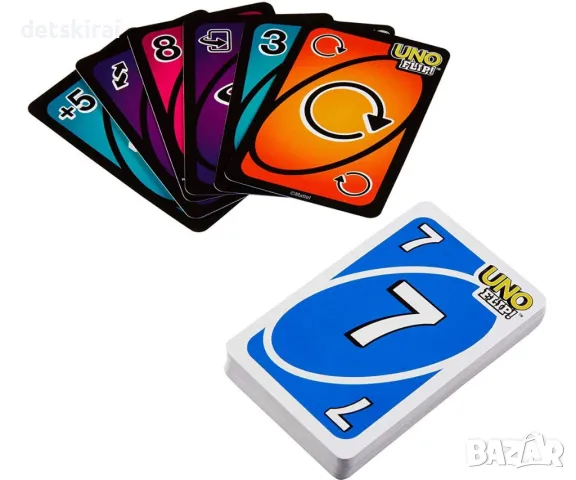 Карти за игра UNO Flip, снимка 3 - Игри и пъзели - 49458271