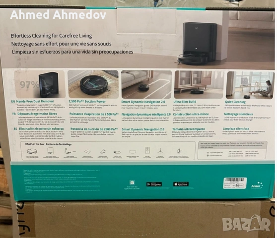 Роботизирана прахосмукачка Eufy G40 Hybrid+, снимка 3 - Прахосмукачки - 53540111