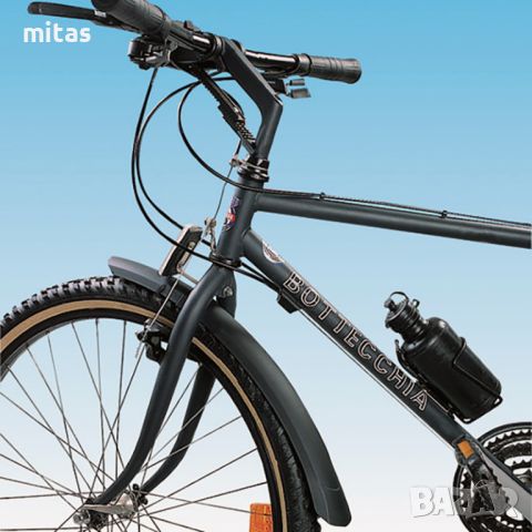 Комплект преден и заден калник за велосипед LAMPA 26"-28", PVC, Черен, снимка 5 - Части за велосипеди - 45675707
