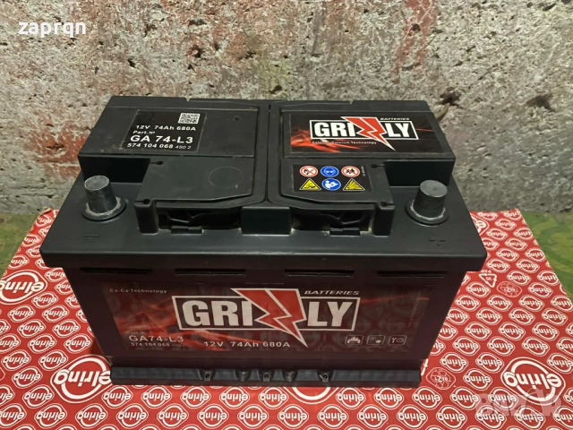 Aкумулатор Grizzly 74 амп/ч с гаранция