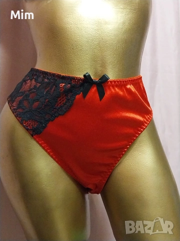 XL Червена сатенена бикина 