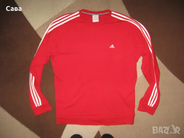 Ватирана блуза ADIDAS  мъжка,ХЛ, снимка 2 - Спортни дрехи, екипи - 48359947