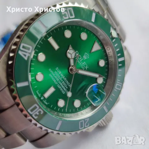 Мъжки луксозен часовник Rolex Submariner "Hulk" Green Dial M116610LV-0002, снимка 7 - Мъжки - 47226669