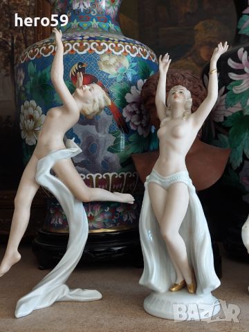 Прекрасна порцеланова фигура (балерина еротика фирма Walendorf), снимка 13 - Антикварни и старинни предмети - 45998508