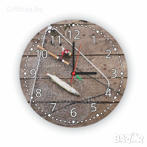 Стенен часовник „Риболовен улов“