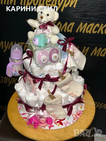 Торти от памперси , снимка 4 - Други стоки за дома - 52579669