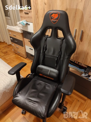 Гейминг стол COUGAR - запазен, снимка 3 - Столове - 54284112