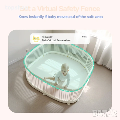 Чисто нов Бебефон JeeBer 1080P HD – Смарт Монитор с Wi-Fi, Апликация и 4" IPS Екран, снимка 4 - Бебефони - 53906969