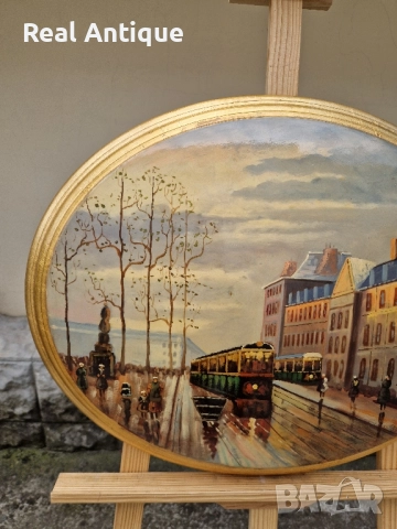 Страхотна майсторска картина масло върху дървена основа , снимка 5 - Картини - 51558520