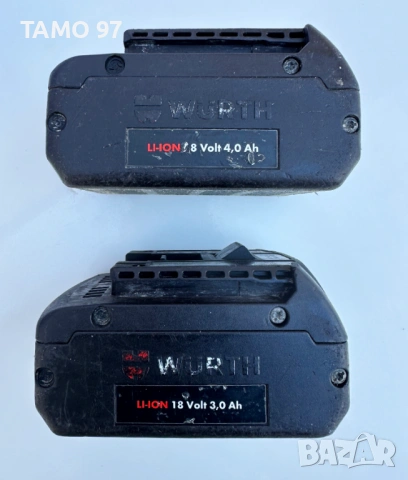 Wurth - Акумулаторни батерии 18V 3.0Ah и 4.0Аh, снимка 2 - Други инструменти - 53251135