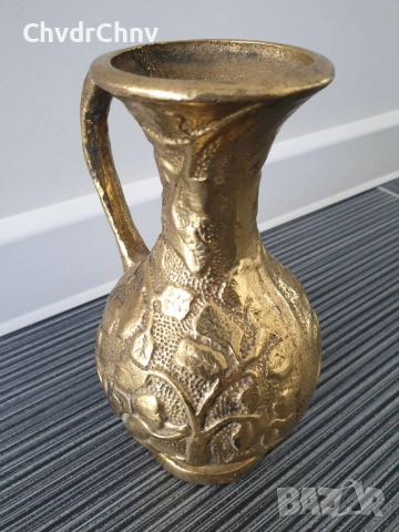 2броя стари италиански кани/20см-4кг/29см-6кг/релефна бронзова кана с деца и плодове, снимка 9 - Антикварни и старинни предмети - 53481227