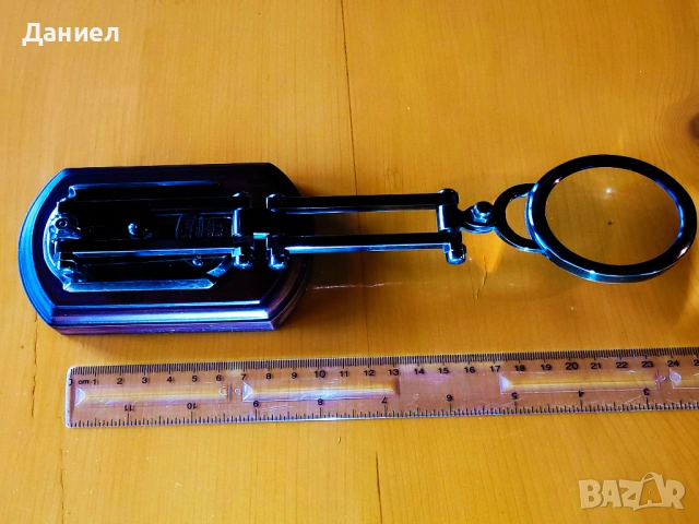 Ретро настолна лупа X3 от бронз и дърво – Стилен винтидж подарък със характер, снимка 2 - Подаръци за рожден ден - 53610449