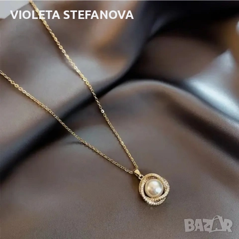 Дамски позлатени колиета от медицинска стомана , снимка 5 - Колиета, медальони, синджири - 53097926