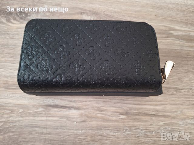 Черно портмоне с два ципа Guess, снимка 4 - Портфейли, портмонета - 45300586