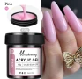 Розов Акригел Acrylic gel 150 мл огромна разфасовка, снимка 3