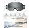 Очила за ски сноуборд Snowledge с UV400 защита, двойна леща с противозамъгляване, съвместими с каска, снимка 4