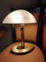 Настолна лампа с тъч-димеруема от месинг и стъкло, снимка 2