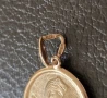 Красив златен медальон зодия Дева, снимка 3