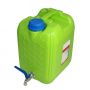 Туба за вода 20 литра с метално кранче – зелена, снимка 1 - Други инструменти - 45906642