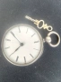 Швейцарски СРЕБЪРЕН джобен часовник 1900г. с ключе - 10 РУБИНА - ПРОМОЦИЯ, снимка 4