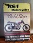 BSA Motorcycles- Gold Star-метална табела (плакет), снимка 4