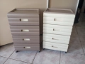 Скрин с 4, 5 или 6 чекмеджета, цвят капучино, крем, снимка 1