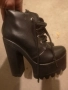 дамски обувки обувки със висок рок 36/38 номер естествена кожа, снимка 14