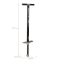 Пого стик, 95x24x6 см, черен Relaxdays 122 см, снимка 4