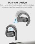 Нови Open Ear Слушалки TOZO 38 Часа Батерия ENC 60ms Дисплей кейс за музика спорт, снимка 5