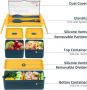 Lychico кутия за храна: Практично решение за хранене подходящо за офис или училище, снимка 5