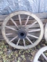 Колела от дървена каруца, снимка 3