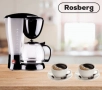 Кафеварка Rosberg ,800W, 10-12 чаши, Oгнеупорно стъкло, снимка 1