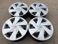 4 броя железни джанти + тасове за Toyota Yaris- Hybrid 15, снимка 2