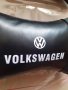 ТОП Цена 2 бр- 22 лв кожени възглавнички с бял надпис и бяла емблема Фолксваген Volkswagen, снимка 2