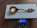 позлатена сребърна лъжичка 1997 Robbe & Berking, снимка 3