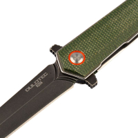 Сгъваем нож Dulotec K254-GN - дръжка от Micarta и 8Cr неръждаема стомана, снимка 2 - Ножове - 45007784